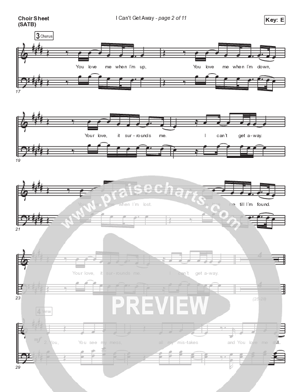 I Can't Get Away (Live) Choir Vocals (SATB) (Melissa Helser / Naomi Raine)