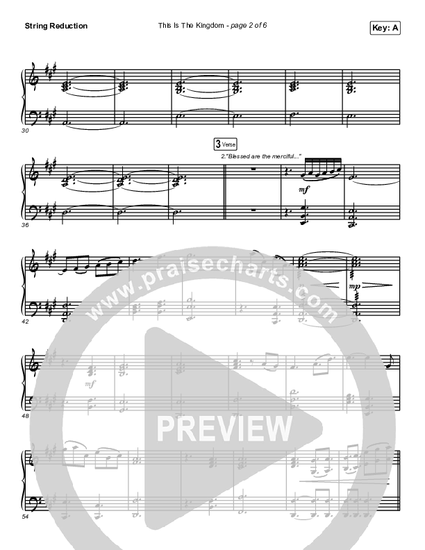 This Is The Kingdom String Reduction (Elevation Worship / Pat Barrett)