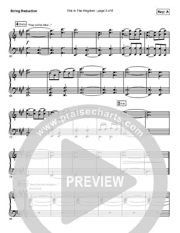 This Is The Kingdom String Reduction (Elevation Worship / Pat Barrett)