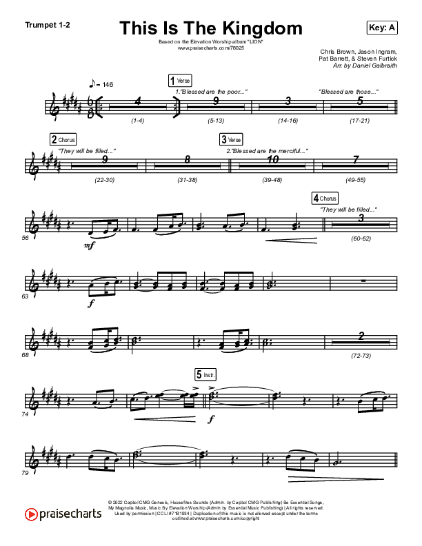 This Is The Kingdom Trumpet 1,2 (Elevation Worship / Pat Barrett)
