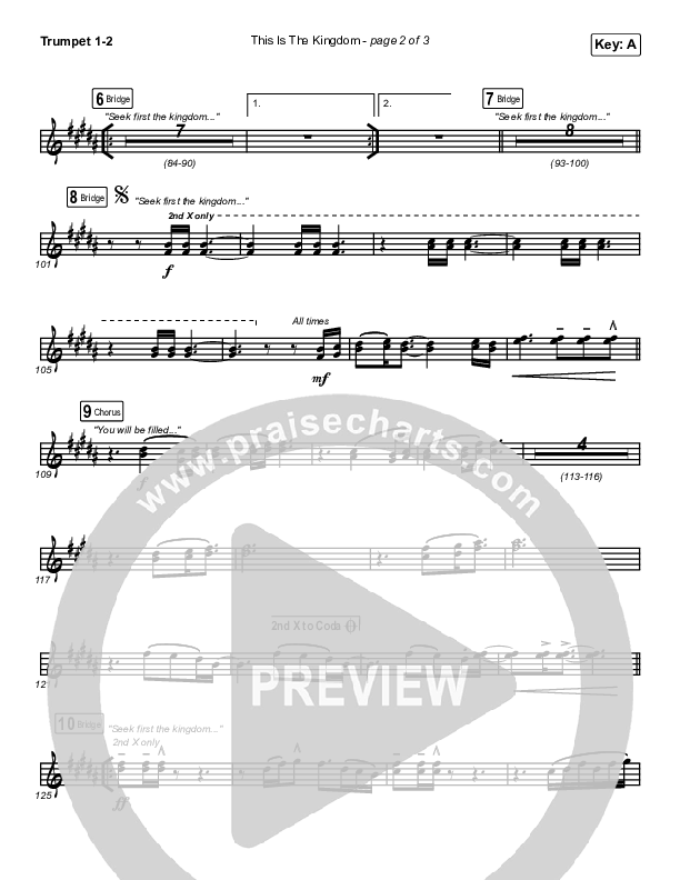 This Is The Kingdom Trumpet 1,2 (Elevation Worship / Pat Barrett)