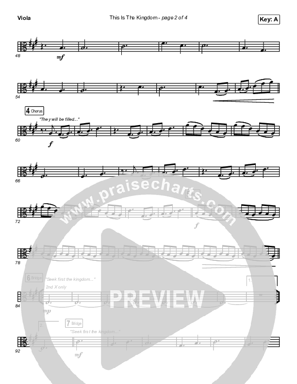 This Is The Kingdom Viola (Elevation Worship / Pat Barrett)