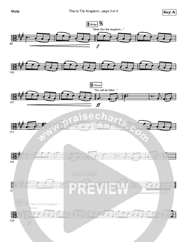 This Is The Kingdom Viola (Elevation Worship / Pat Barrett)