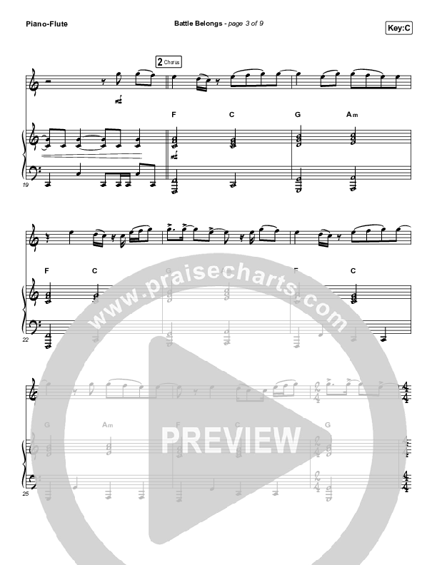 Battle Belongs (Instrument Solo) Flute & Piano (Phil Wickham)