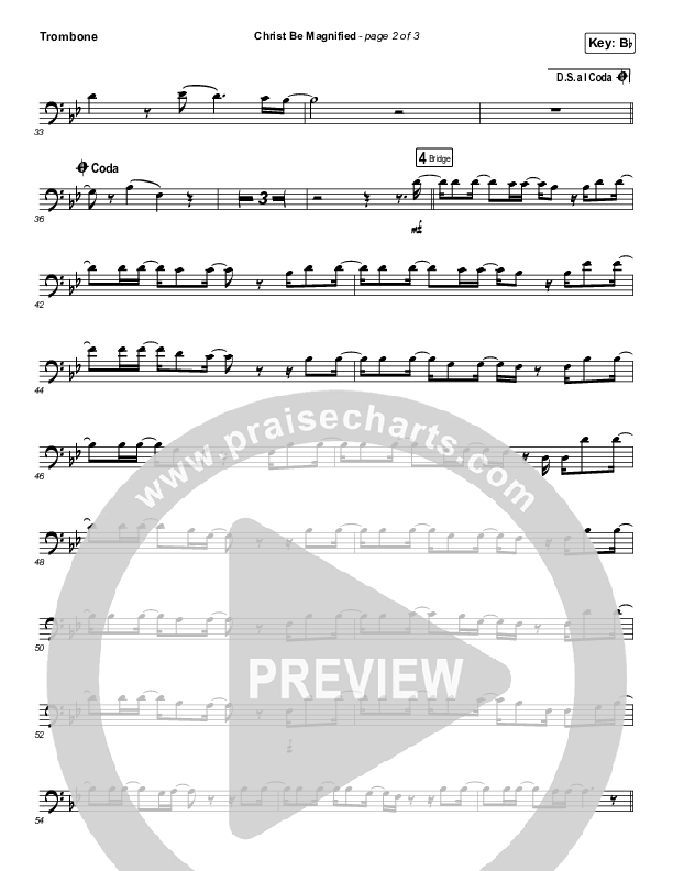 Christ Be Magnified (Instrument Solo) Trombone Solo (Cody Carnes)