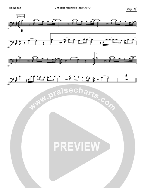 Christ Be Magnified (Instrument Solo) Trombone Solo (Cody Carnes)