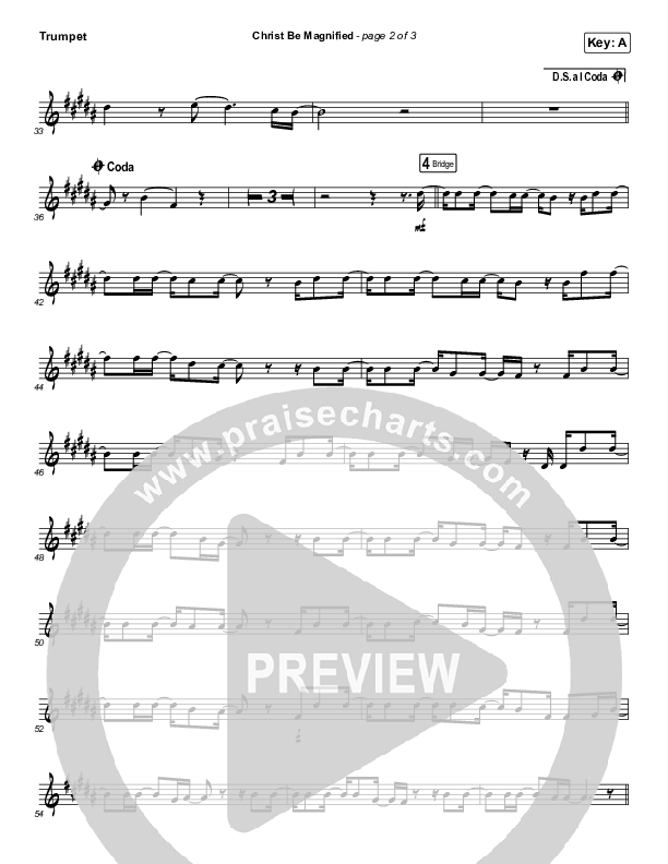 Christ Be Magnified (Instrument Solo) Trumpet Solo (Cody Carnes)