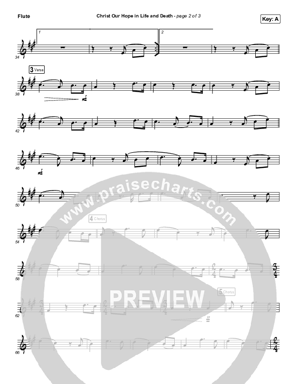 Christ Our Hope In Life And Death (Instrument Solo) Flute Solo (Matt Papa / Keith & Kristyn Getty)