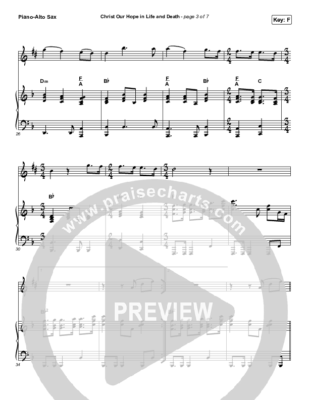 Christ Our Hope In Life And Death (Instrument Solo) Alto Sax & Piano (Matt Papa / Keith & Kristyn Getty)