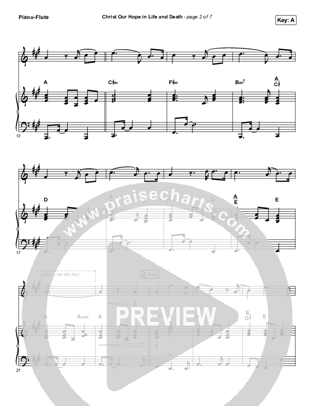 Christ Our Hope In Life And Death (Instrument Solo) Flute & Piano (Matt Papa / Keith & Kristyn Getty)