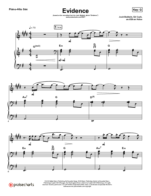 Evidence (Instrument Solo) Piano/Alto Sax (Josh Baldwin)