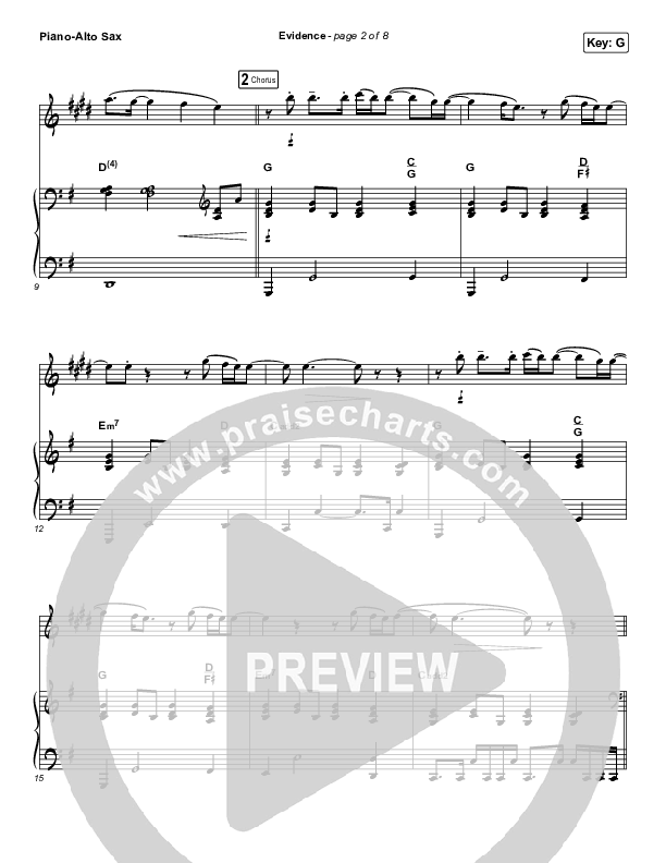 Evidence (Instrument Solo) Alto Sax & Piano (Josh Baldwin)