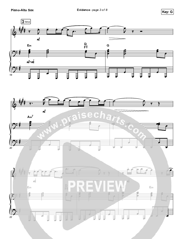 Evidence (Instrument Solo) Alto Sax & Piano (Josh Baldwin)