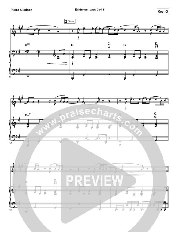 Evidence (Instrument Solo) Piano/Clarinet (Josh Baldwin)