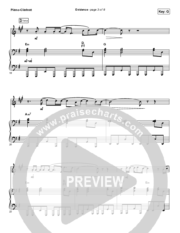 Evidence (Instrument Solo) Clarinet & Piano (Josh Baldwin)