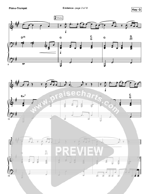 Evidence (Instrument Solo) Piano/Trumpet (Josh Baldwin)