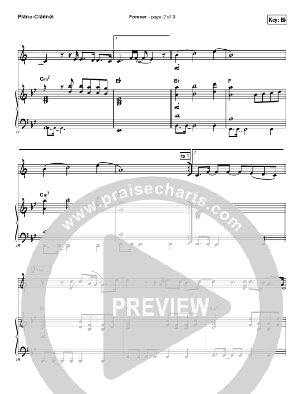 Forever (Instrument Solo) Piano/Clarinet (Kari Jobe)