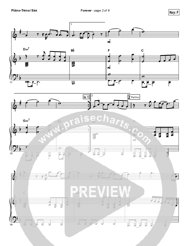 Forever (Instrument Solo) Piano/Tenor Sax (Kari Jobe)