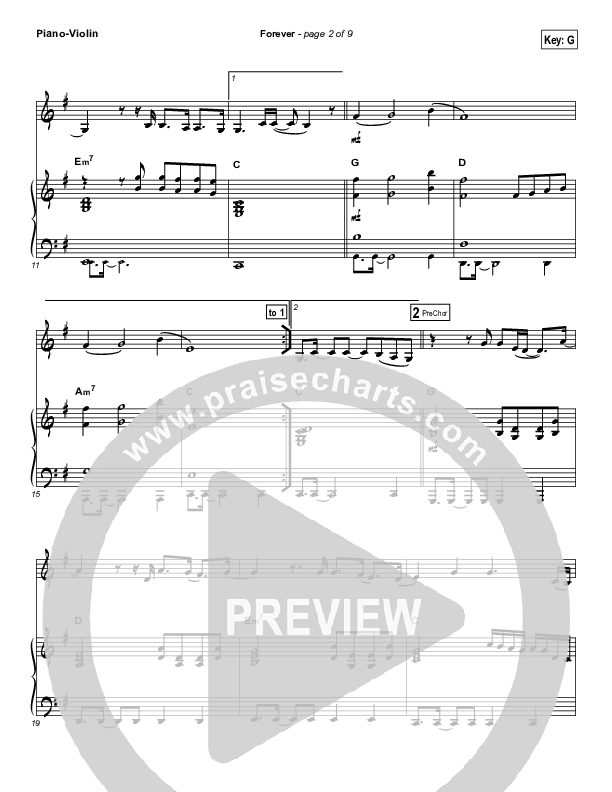 Forever (Instrument Solo) Piano/Violin (Kari Jobe)