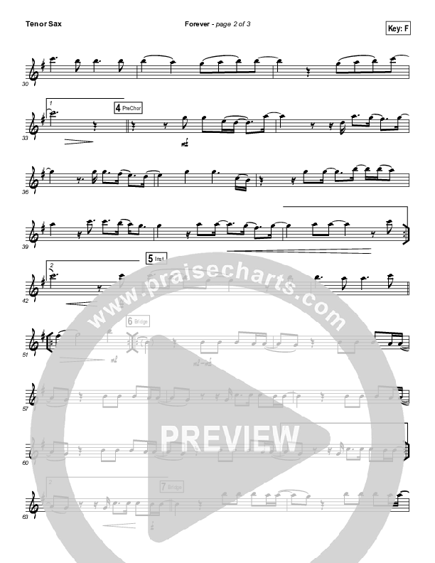 Forever (Instrument Solo) Tenor Sax Solo (Kari Jobe)