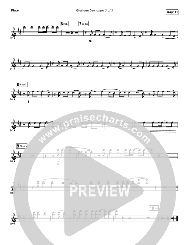 Glorious Day (Instrument Solo) Flute Solo (Passion / Kristian Stanfill)