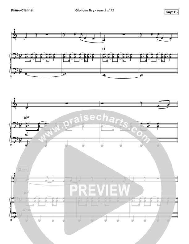 Glorious Day (Instrument Solo) Piano/Clarinet (Passion / Kristian Stanfill)