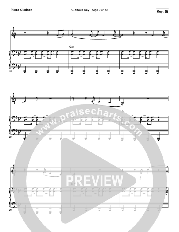 Glorious Day (Instrument Solo) Piano/Clarinet (Passion / Kristian Stanfill)