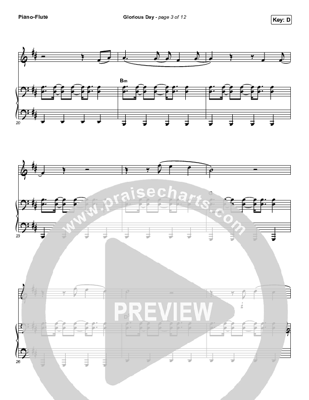 Glorious Day (Instrument Solo) Flute & Piano (Passion / Kristian Stanfill)