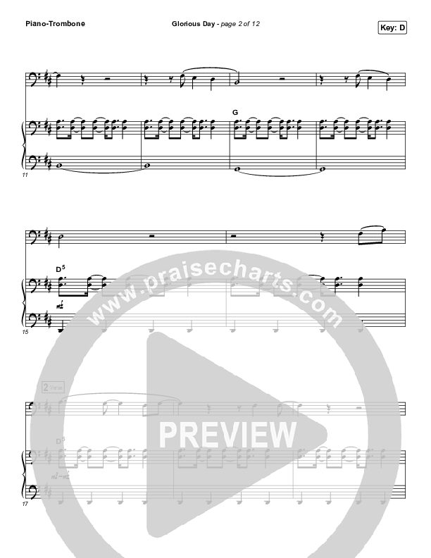 Glorious Day (Instrument Solo) Piano/Trombone (Passion / Kristian Stanfill)