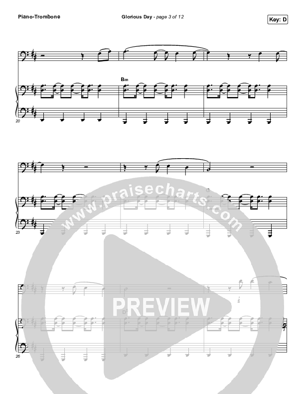 Glorious Day (Instrument Solo) Piano/Trombone (Passion / Kristian Stanfill)