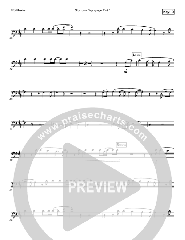 Glorious Day (Instrument Solo) Trombone Solo (Passion / Kristian Stanfill)
