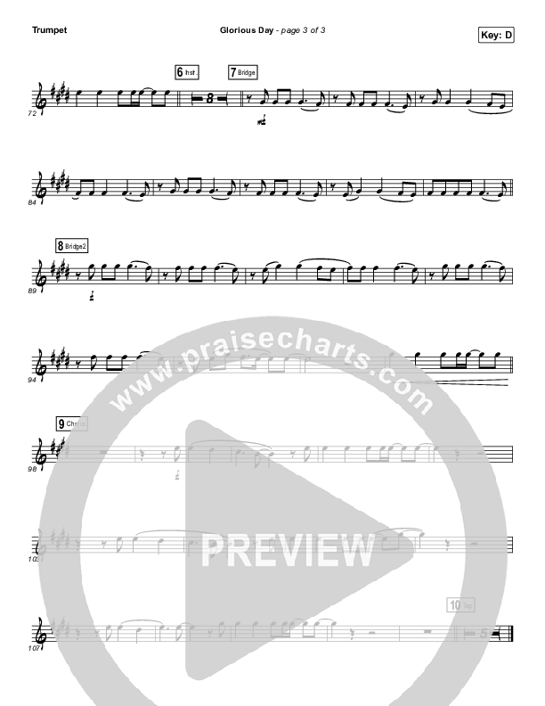 Glorious Day (Instrument Solo) Trumpet Solo (Passion / Kristian Stanfill)