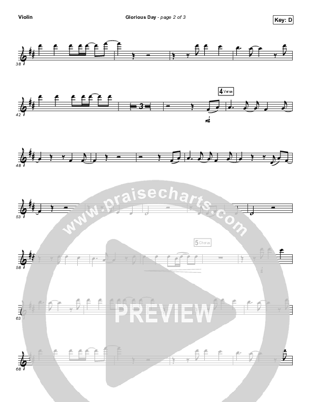 Glorious Day (Instrument Solo) Violin Solo (Passion / Kristian Stanfill)