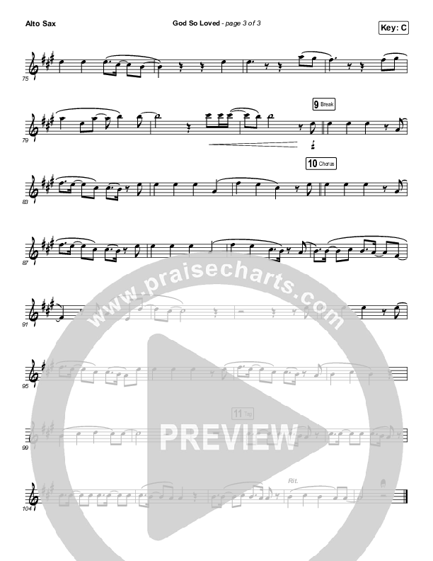 God So Loved (Instrument Solo) Alto Sax Solo (We The Kingdom)