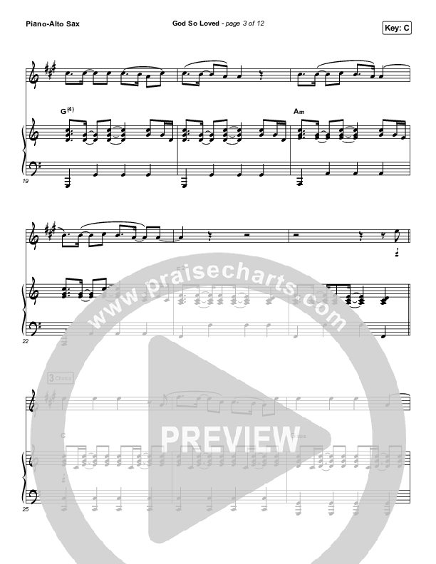 God So Loved (Instrument Solo) Piano/Alto Sax (We The Kingdom)