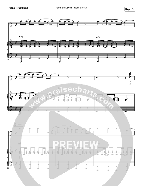 God So Loved (Instrument Solo) Trombone & Piano (We The Kingdom)