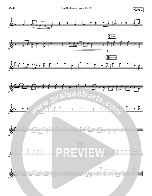 God So Loved (Instrument Solo) Violin Solo (We The Kingdom)