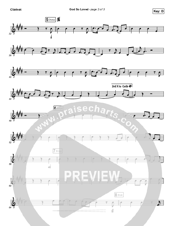 God So Loved (Live) (Instrument Solo) Clarinet Solo (We The Kingdom)