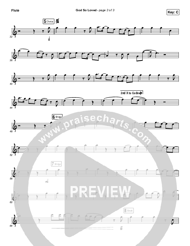 God So Loved (Live) (Instrument Solo) Flute Solo (We The Kingdom)