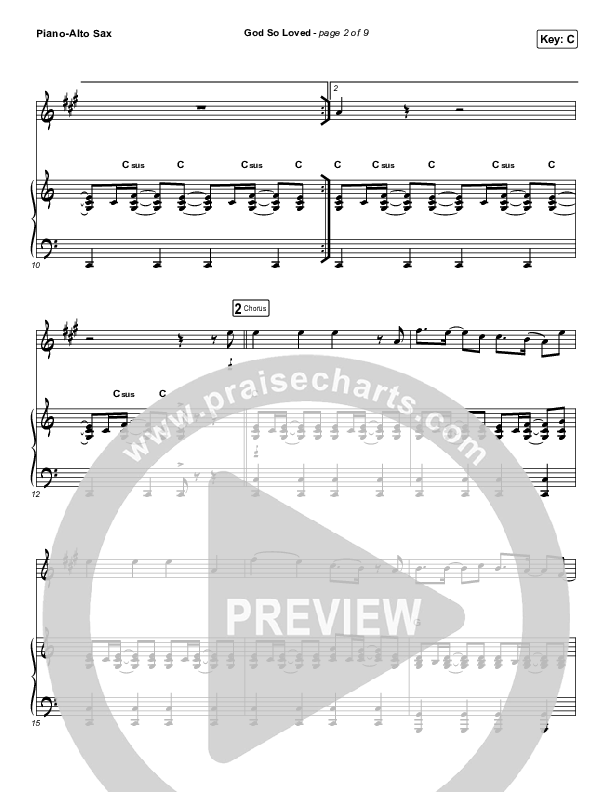 God So Loved (Live) (Instrument Solo) Alto Sax & Piano (We The Kingdom)