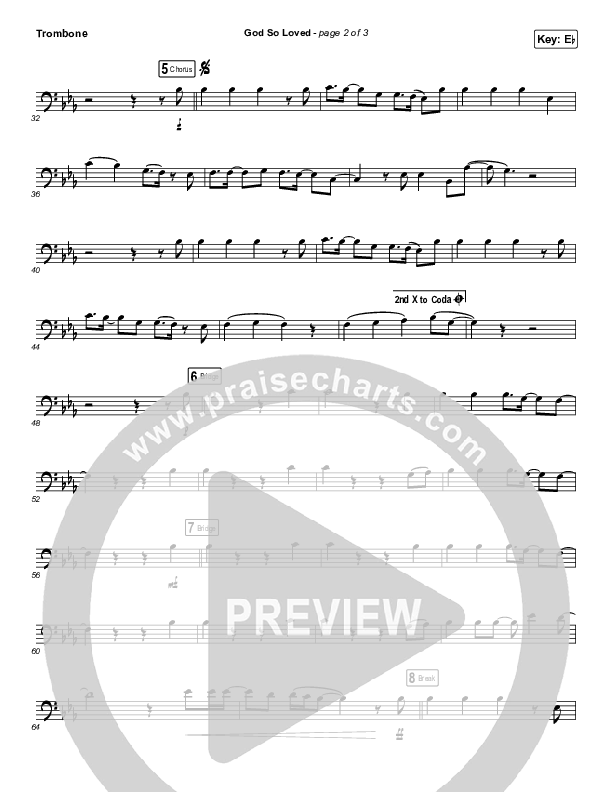 God So Loved (Live) (Instrument Solo) Trombone Solo (We The Kingdom)