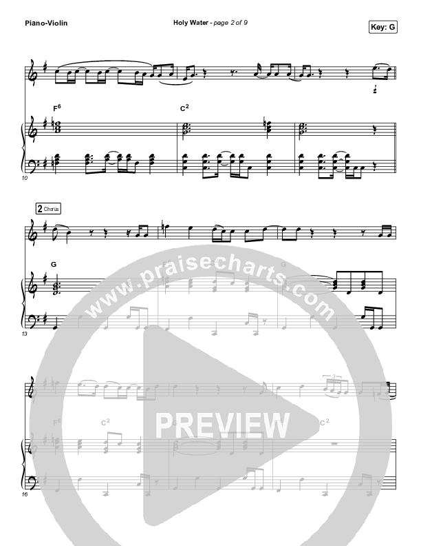 Holy Water (Instrument Solo) Piano/Violin (We The Kingdom)