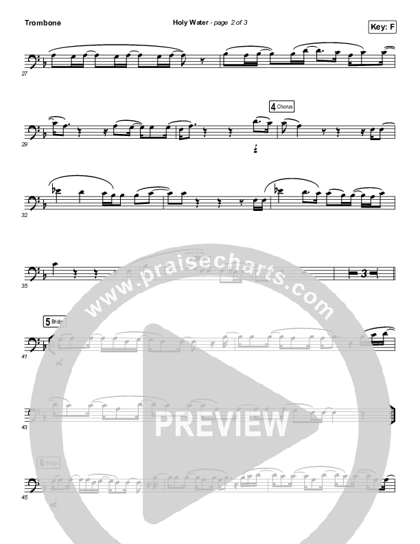 Holy Water (Instrument Solo) Trombone Solo (We The Kingdom)