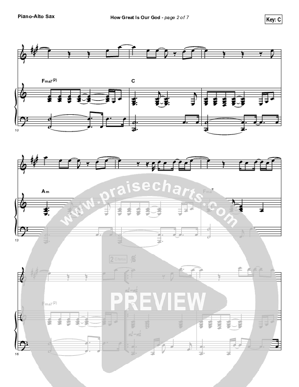 How Great Is Our God (Instrument Solo) Alto Sax & Piano (Chris Tomlin)