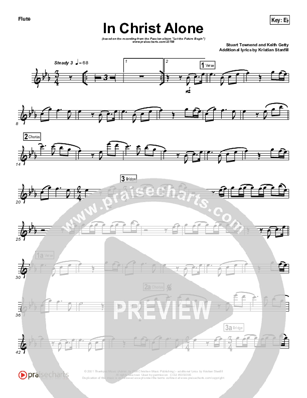 In Christ Alone (Instrument Solo) Flute Solo (Kristian Stanfill / Passion)