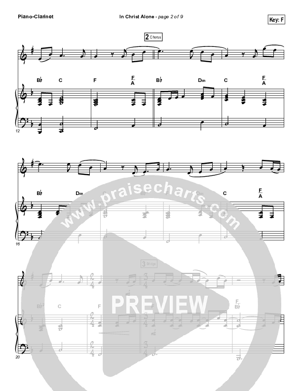 In Christ Alone (Instrument Solo) Piano/Clarinet (Kristian Stanfill / Passion)