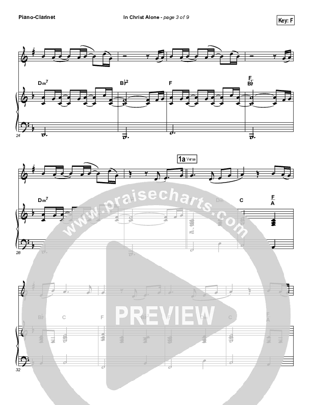 In Christ Alone (Instrument Solo) Clarinet & Piano (Kristian Stanfill / Passion)