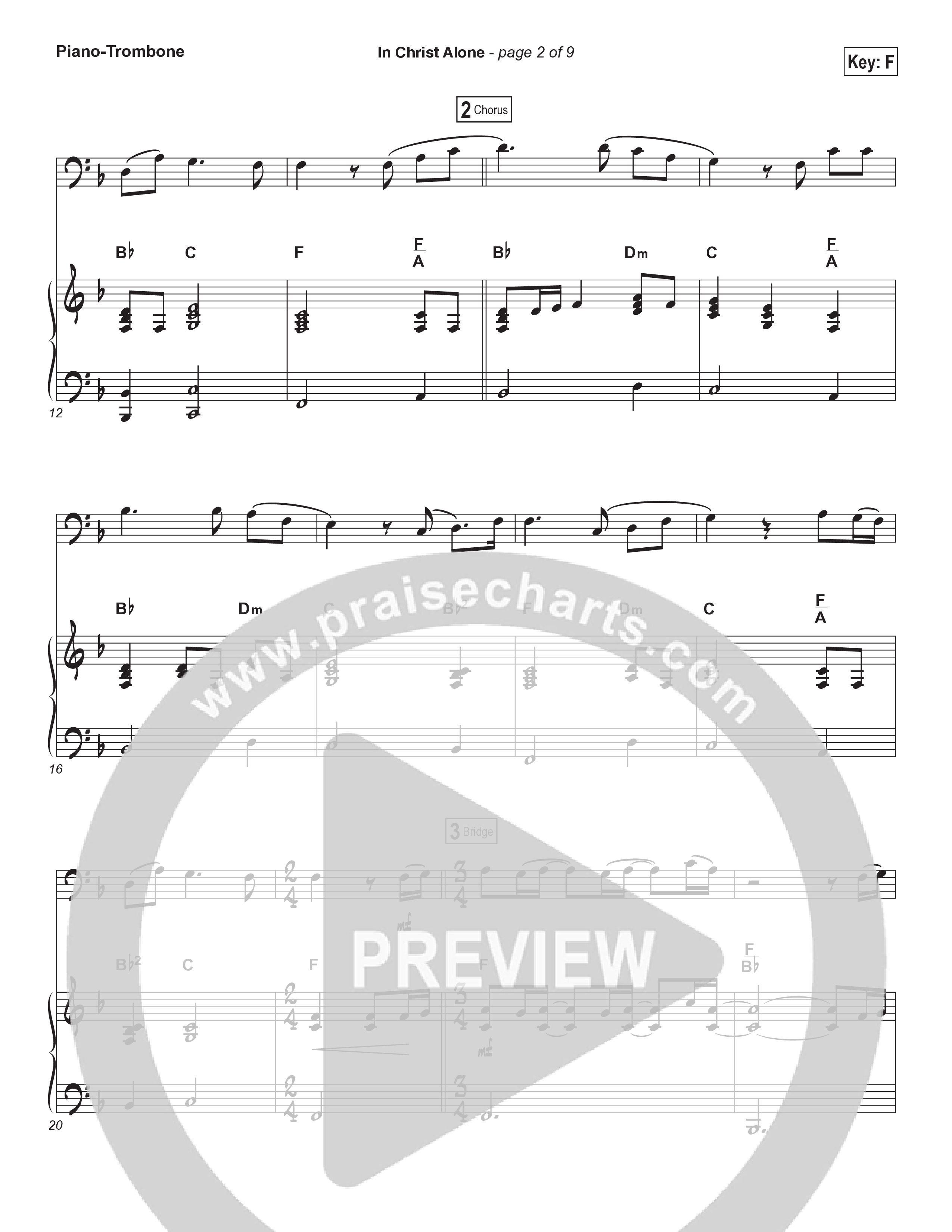 In Christ Alone (Instrument Solo) Trombone & Piano (Kristian Stanfill / Passion)