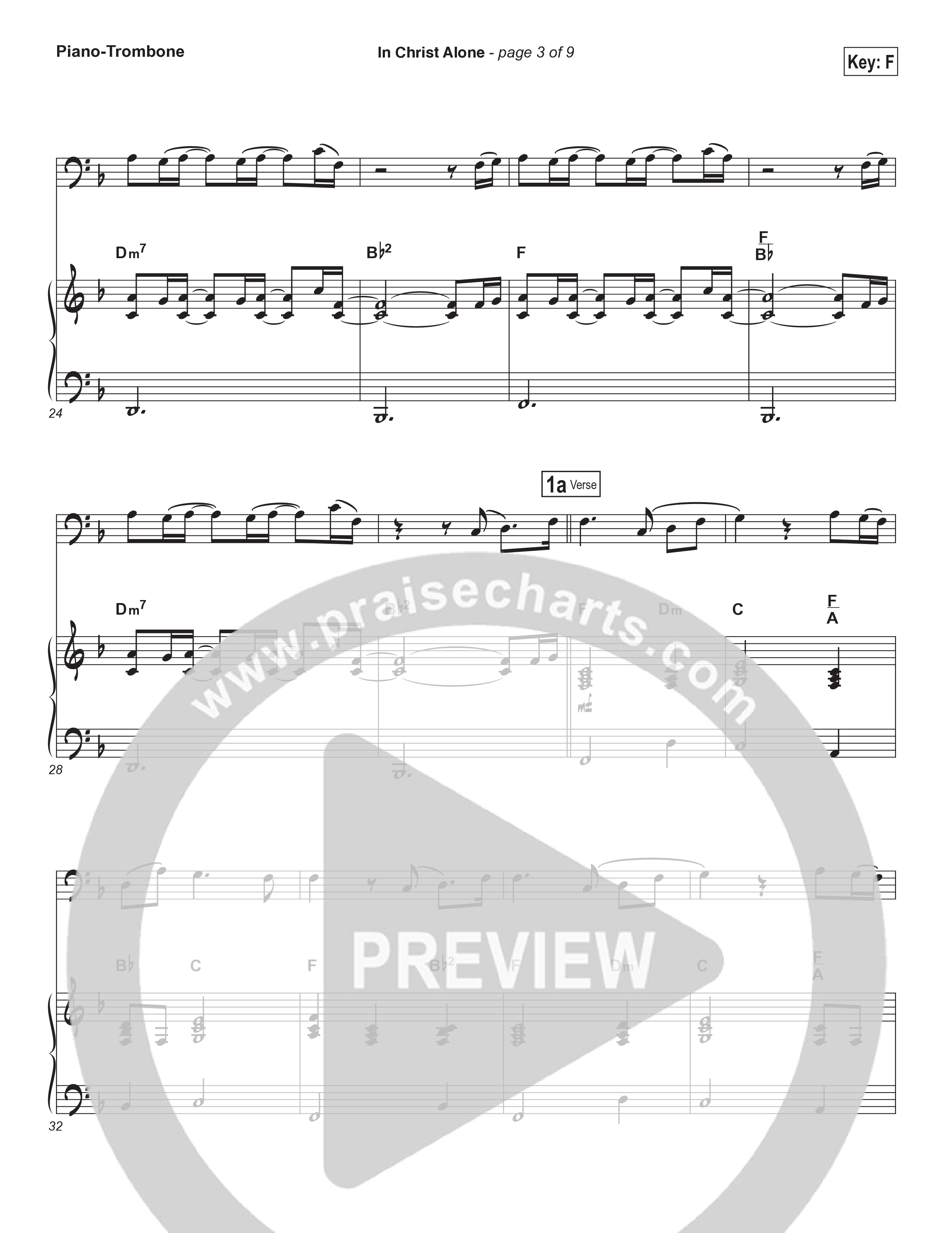 In Christ Alone (Instrument Solo) Trombone & Piano (Kristian Stanfill / Passion)