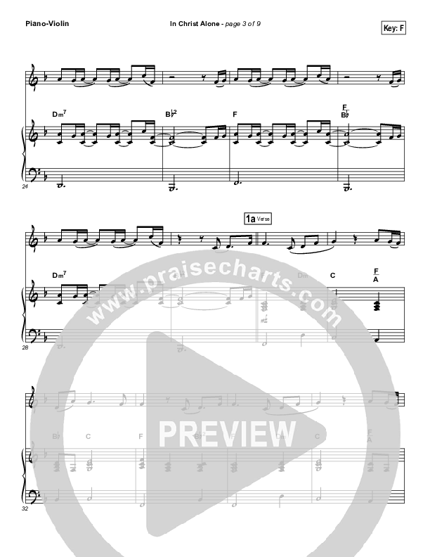 In Christ Alone (Instrument Solo) Violin & Piano (Kristian Stanfill / Passion)